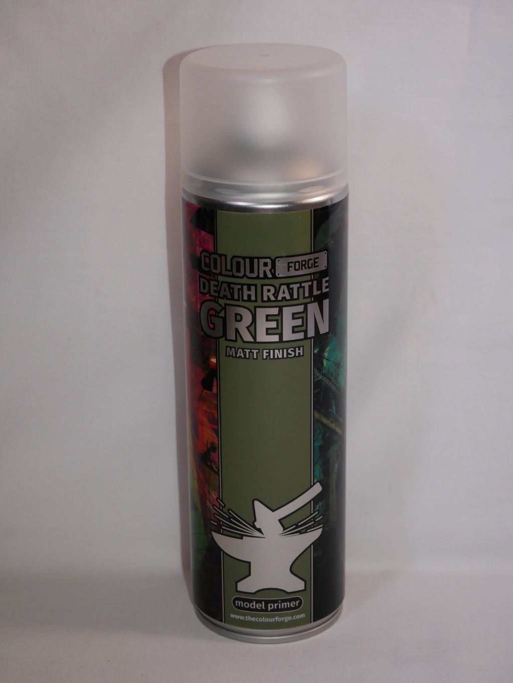 Colour Forge Death Rattle Green Matt Finish Model Primer 500ml Aerosol Spray Can