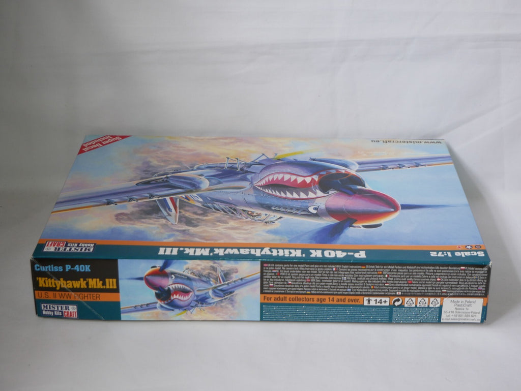 MisterCraft Model Kits 1:72 (D-220) Curtiss P-40K 'Kittyhawk' MK.III - 042202