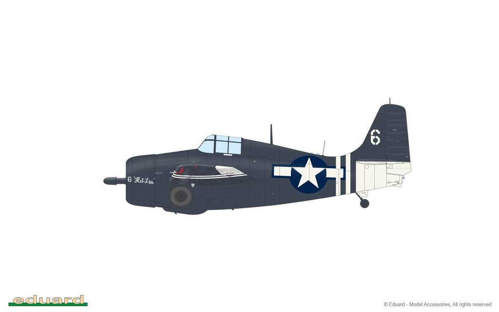 Eduard 1:48 Scale WWII Grumman FM-2 Wildcat ProfiPACK Edition Model Kit - 82205