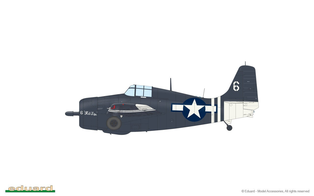 Eduard 1:48 Scale WWII Grumman FM-2 Wildcat ProfiPACK Edition Model Kit - 82205