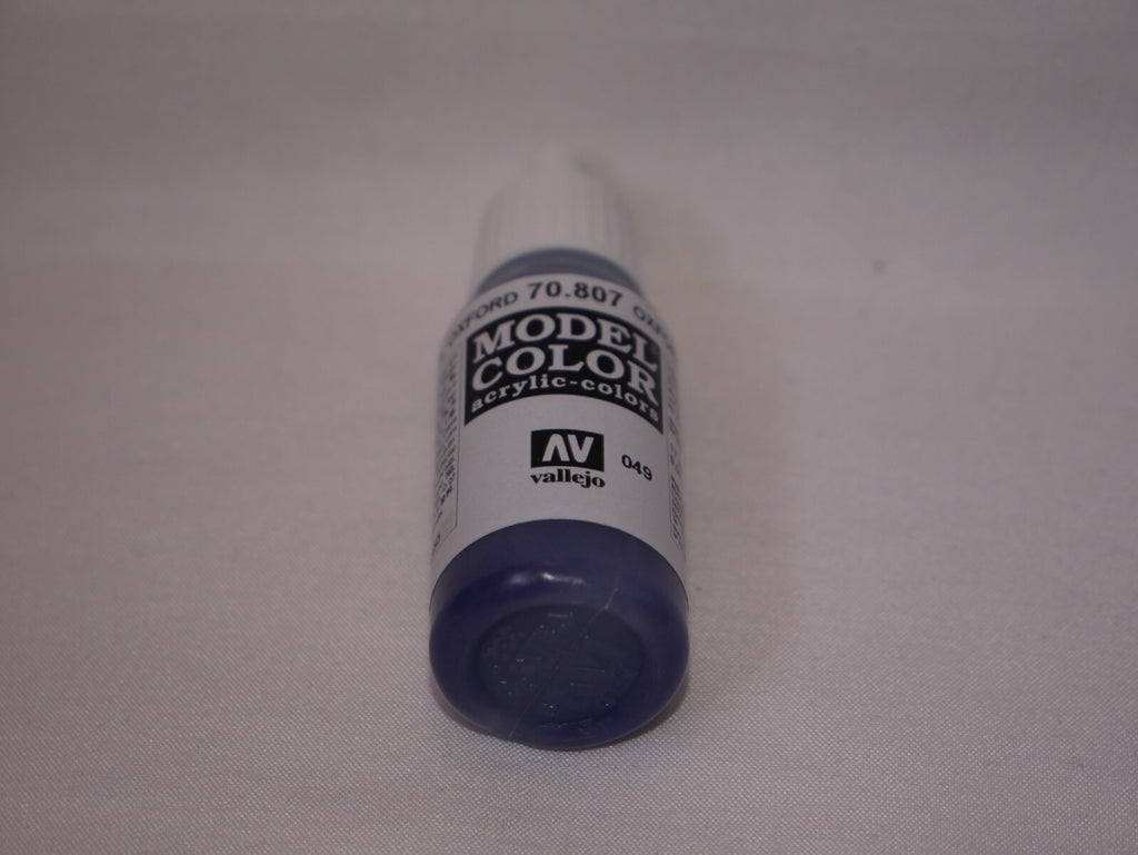 Vallejo Model Color Oxford Blue Acrylic 17ml/0.57 fl oz Dropper Bottle - 70.807