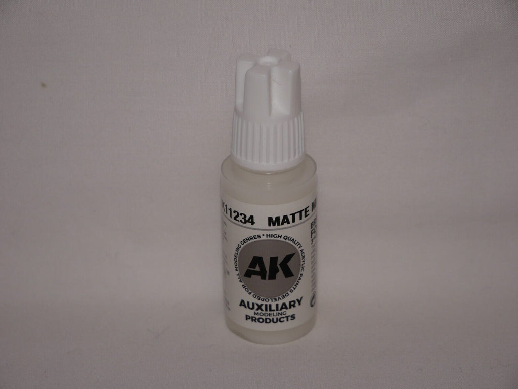 AK Interactive Auxiliary Products Range Matte Medium 17ml Dropper Bottle AK11234