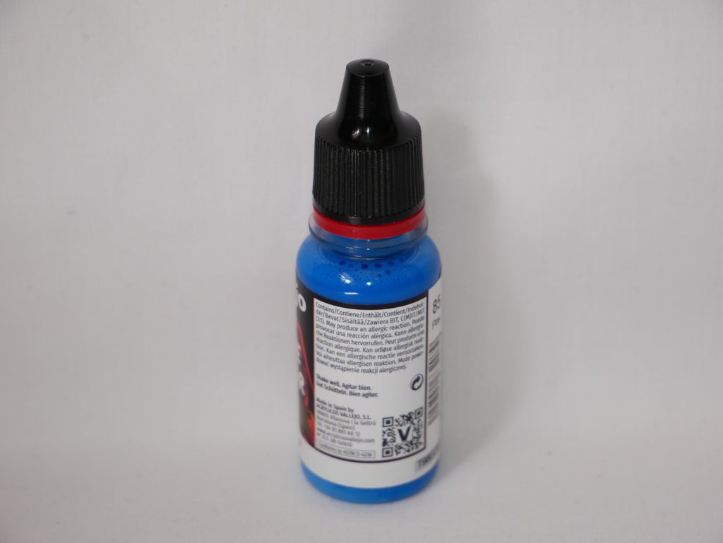 Vallejo Game Color Acrylic Wash Range Blue 18ml/0.6 fl oz Dropper Bottle 73.207