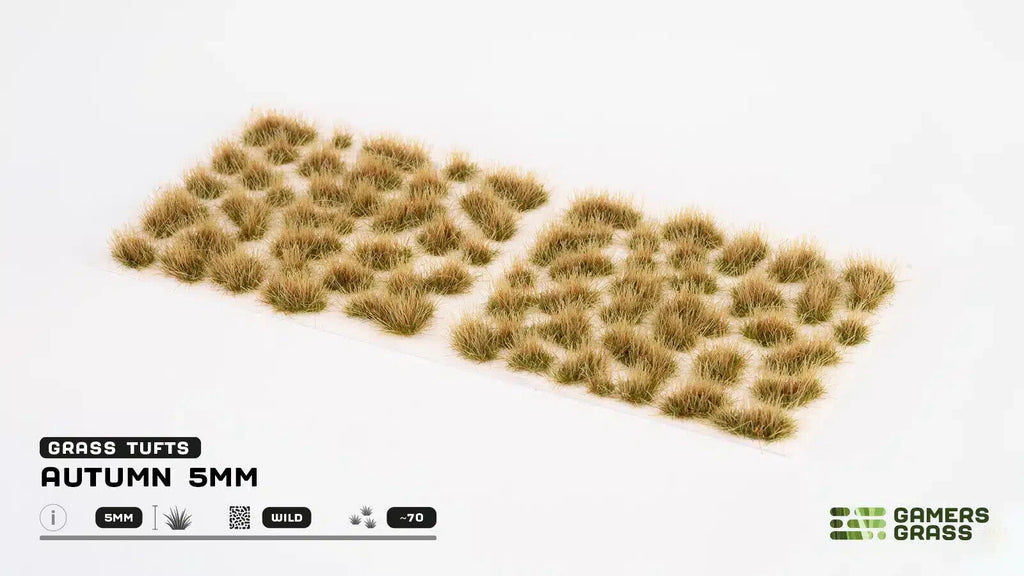 Gamers Grass Wild Autumn 5mm Tufts For Wargaming Mini Bases (75) Per Pack - GG5-AU