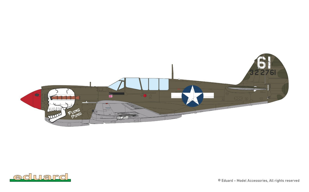 Eduard 1:48 Scale WWII Curtiss P-40N Warhawk Weekend Edition Model Kit - 84212