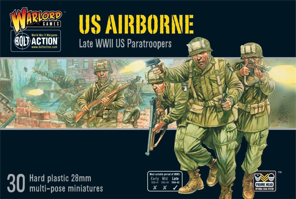 Warlord Games Bolt Action 1:56 US Army Airborne Late WWII Paratroopers 402013101