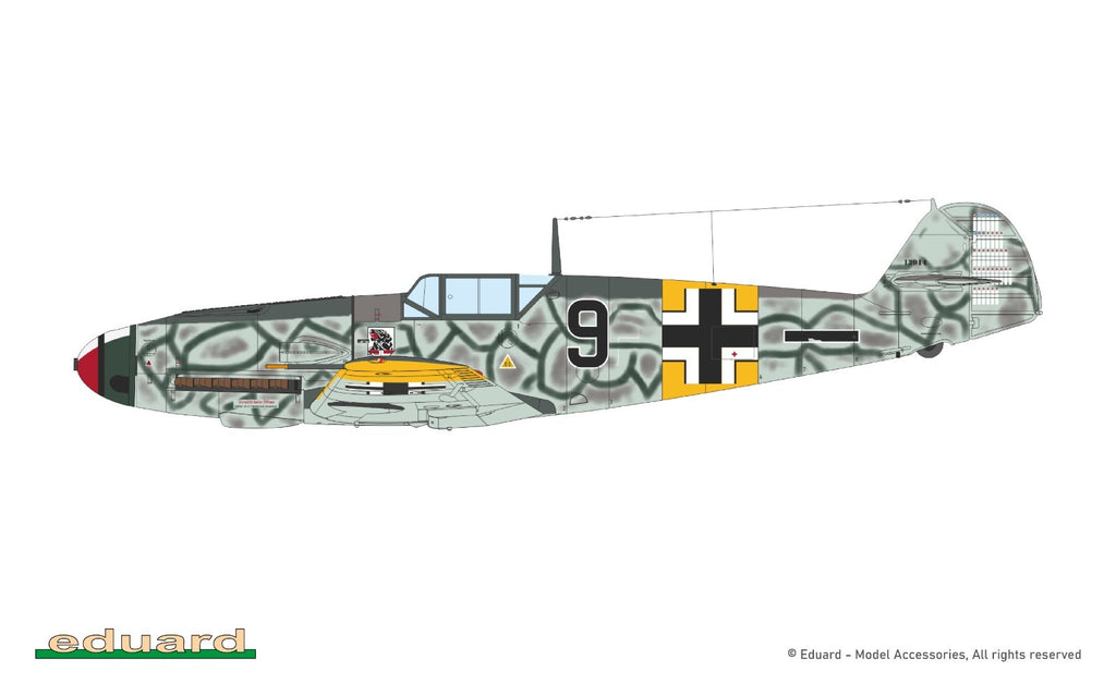 Eduard 1:48 Scale WWII Messerschmitt Bf 109F-2 Weekend Edition Model Kit - 84212