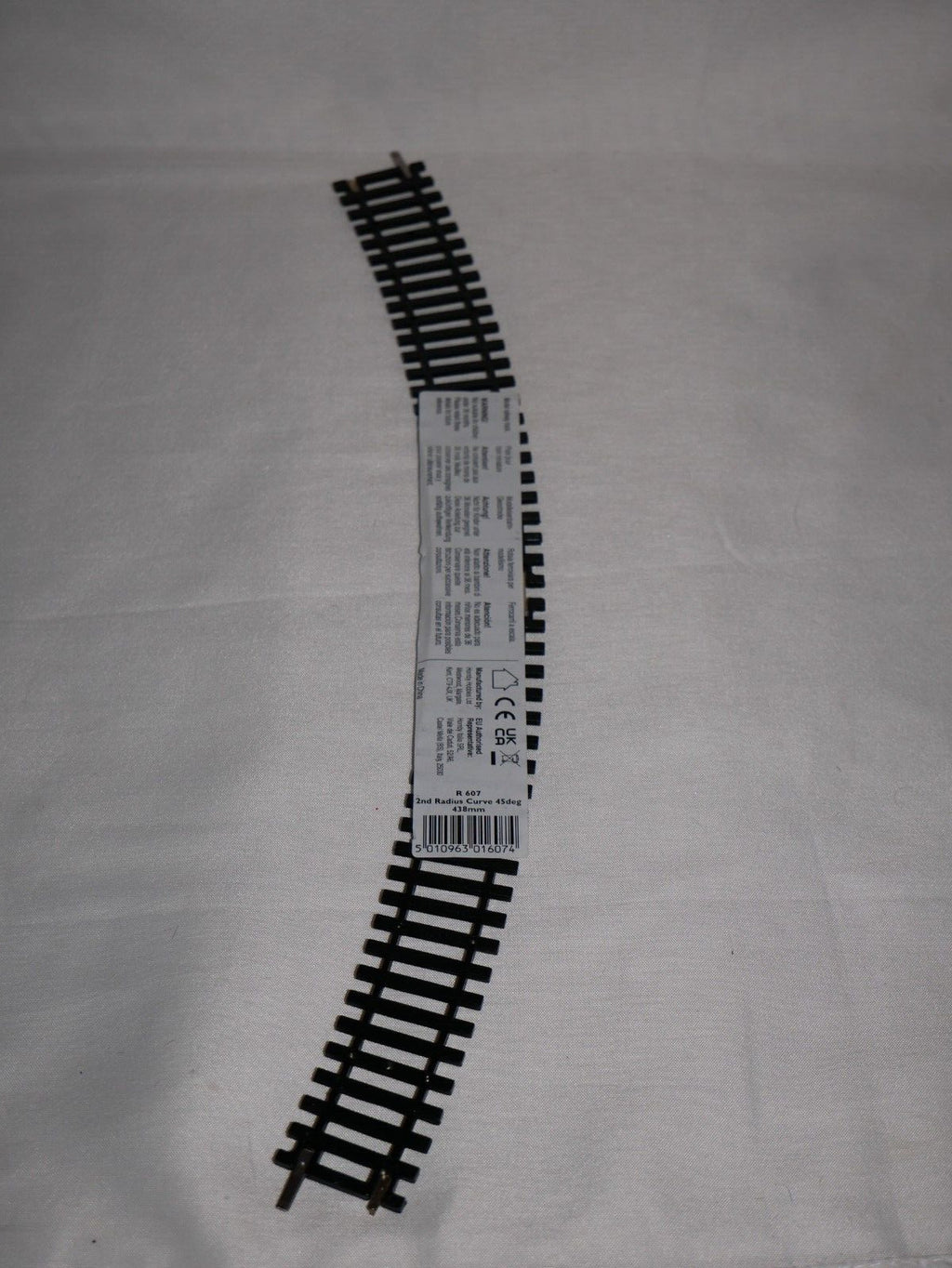 Hornby 1:76 Model Railway Track Single Piece 2nd Double Curve 45deg Radius R607