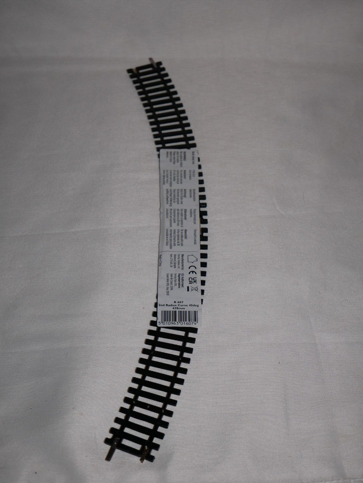 Hornby 1:76 Model Railway Track Single Piece 2nd Double Curve 45deg Radius R607