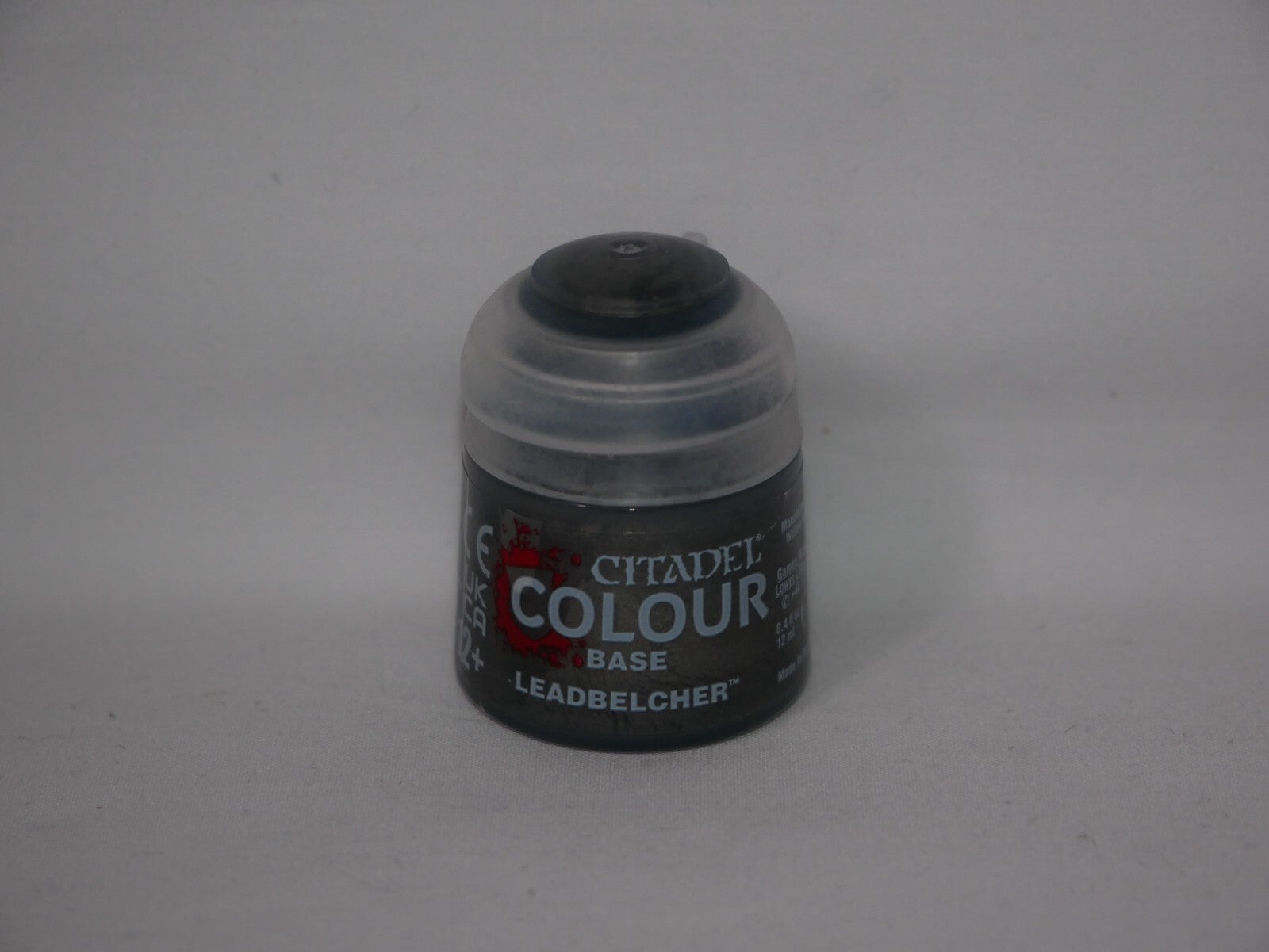 Games Workshop Citadel Colour Base Leadbelcher Acrylic 12ml Paint Pot - (21-28)