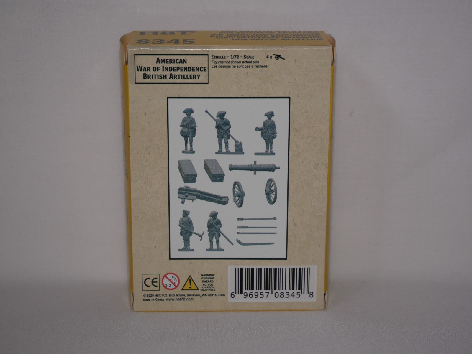 Hat Industrie 1:72 Scale American War Of Independence British Artillery - 8345