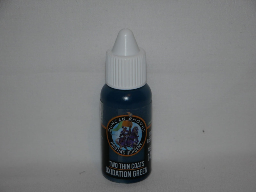 Duncan Rhodes Painting Academy Two Thin Coats Oxidation Green 15ml Bottle 10139