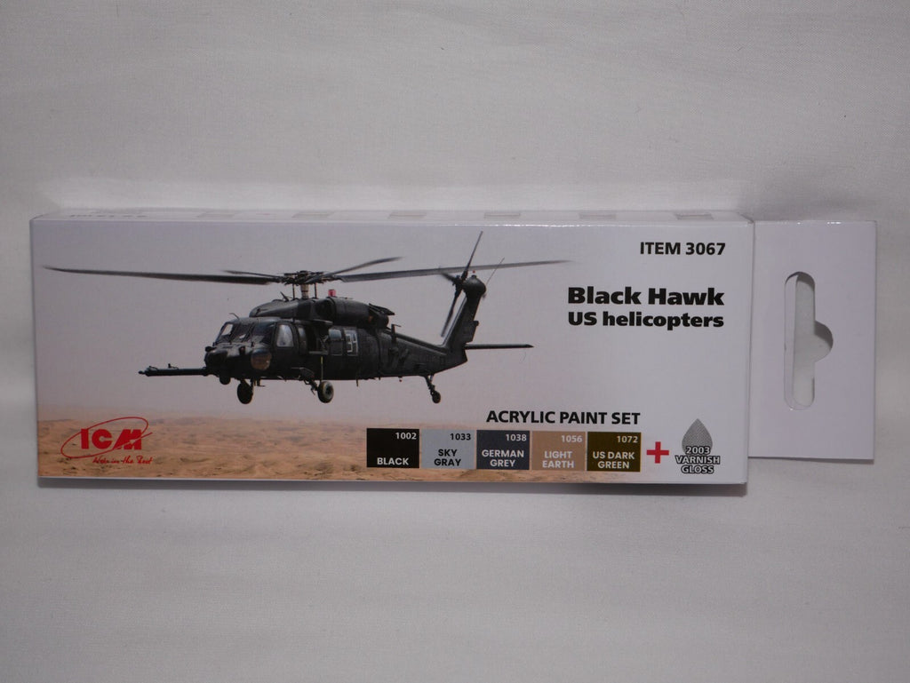 ICM Black Hawk US helicopters Model Kit 6 piece 12ml Acrylic Paints Set - 3067