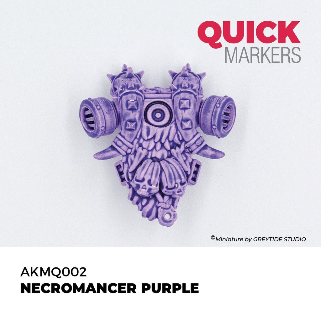 AK Interactive Acrylic Quick Gen Markers For Tabletop Games Necromancer Purple - AKMQ002