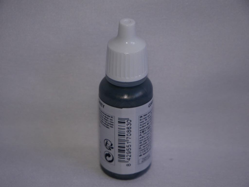 Vallejo Model Color Gunmetal Grey Metallic Acrylic 17ml Dropper Bottle - 70.863