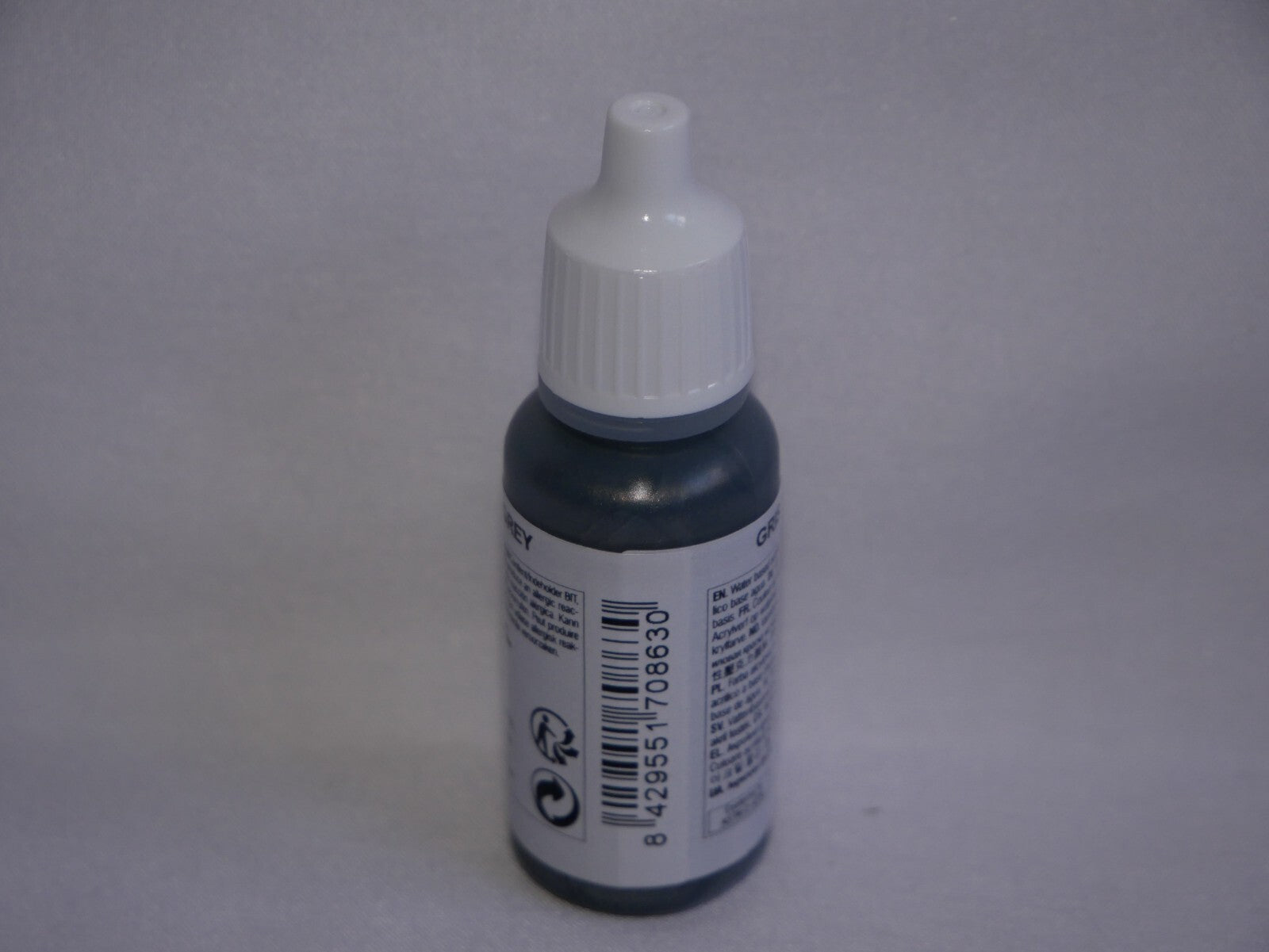 Vallejo Model Color Gunmetal Grey Metallic Acrylic 17ml Dropper Bottle - 70.863