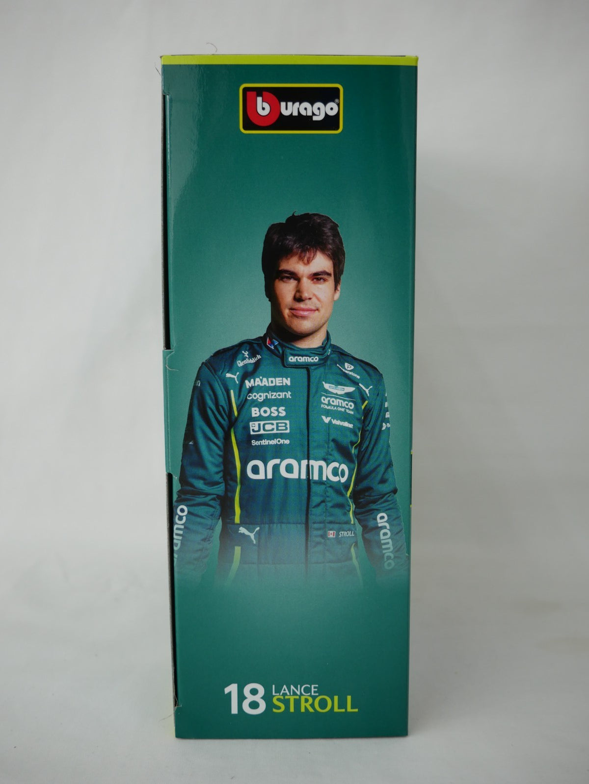 Burago 1:43 Aston Martin Cognizant Aramco Formula 1 Team Pit Pass Diorma Playset - #18-38460S