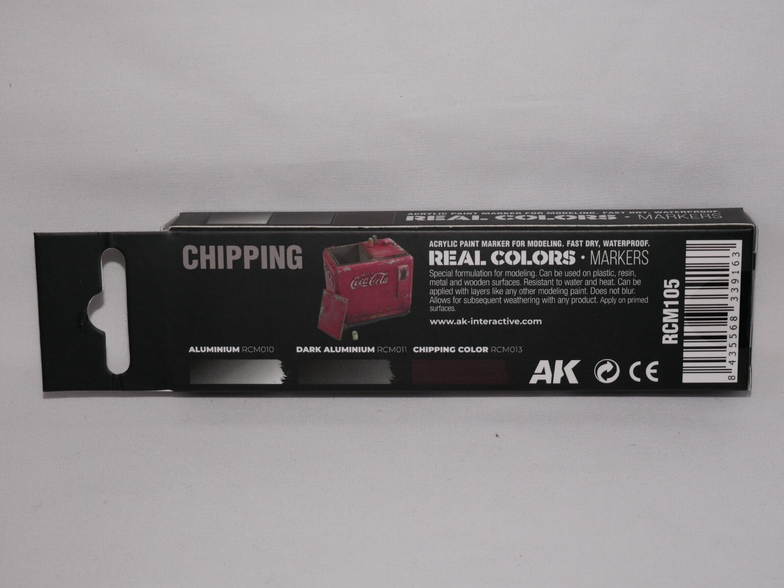 AK Interactive Real Colors Fast Dry Acrylic Markers Chipping 3 Piece Set RCM105
