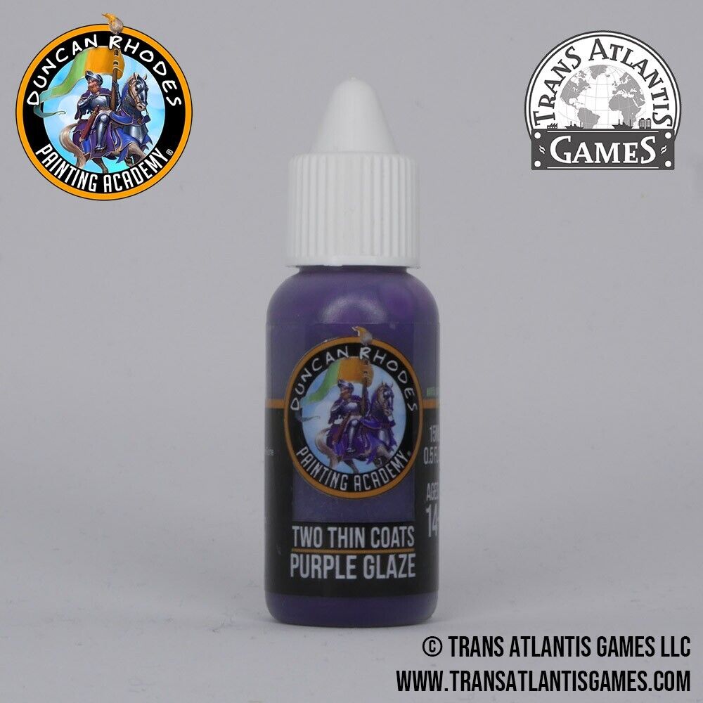 Duncan Rhodes Painting Academy 'Two Thin Coats' Purple Glaze 15ml Bottle - 10120