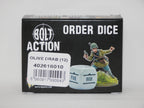 Warlord Games Bolt Action 1:56 Scale 12 Olive Drab Coloured Order Dice - 402616010