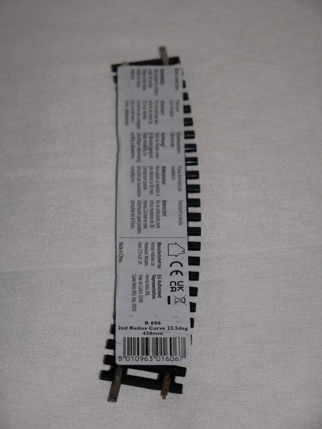Hornby 1:76 Model Railway Track Single Piece 2nd Radius Standard Curve Arc R606