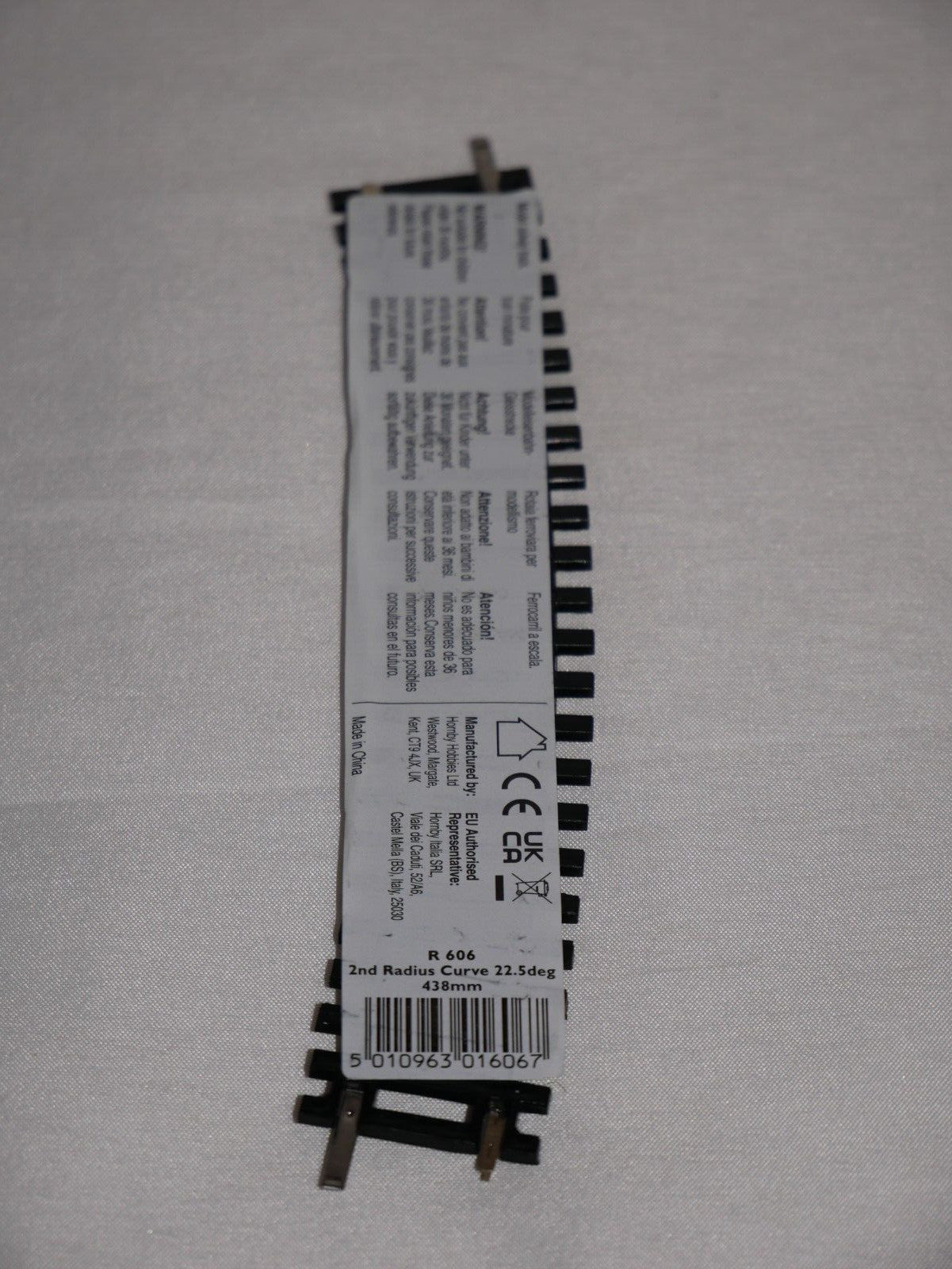 Hornby 1:76 Model Railway Track Single Piece 2nd Radius Standard Curve Arc R606