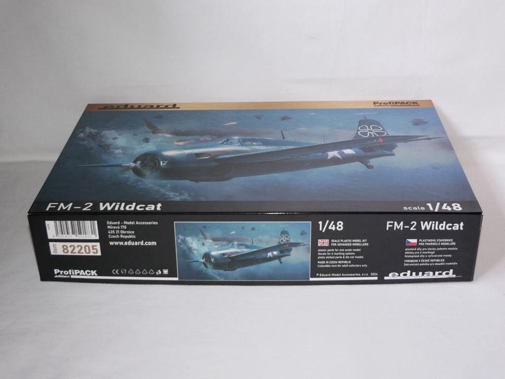 Eduard 1:48 Scale WWII Grumman FM-2 Wildcat ProfiPACK Edition Model Kit - 82205