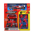 Burago 1:43 Scuderia Ferrari Formula One Team L.Hamilton Pit Pass Diorma Playset - #18-36865H