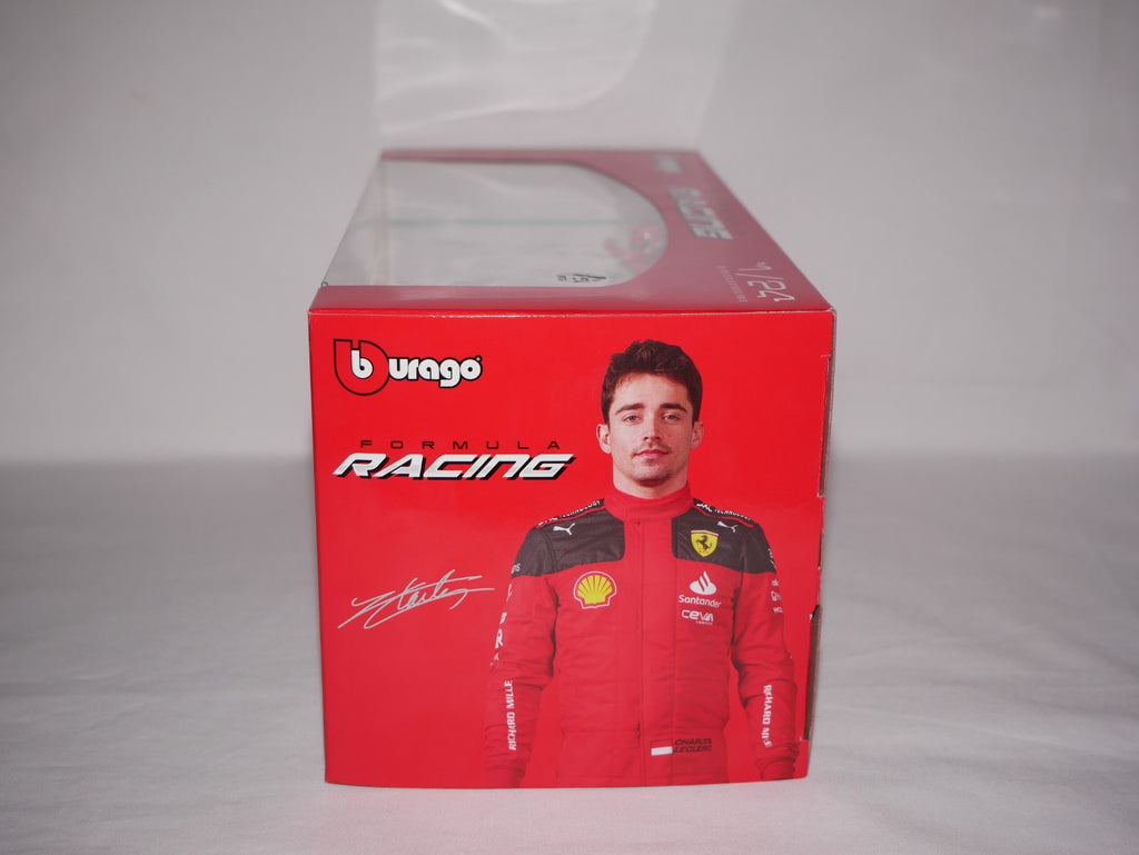 Burago 1:24 Scuderia Ferrari F1 SF-23 No.16 Charles Leclerc Figure - #18-26809