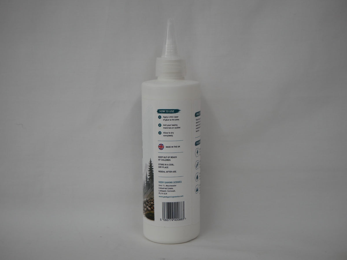 Geek Gaming Scenics Fast Drying Model Basing Glue 250ml Bottle - GGS-BASINGGLUE250