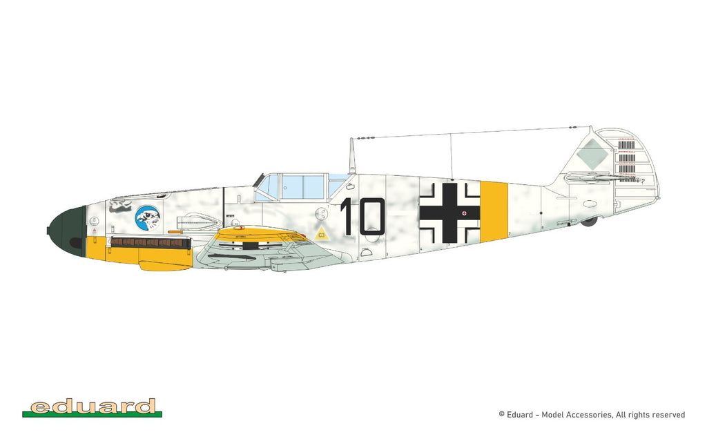 Eduard 1:48 Scale WWII Messerschmitt Bf 109F-2 Weekend Edition Model Kit - 84212