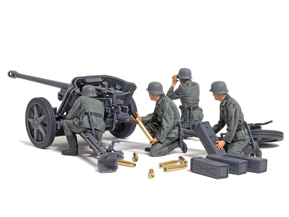 Tamiya 1:35 Scale WWII German 5cm Anti-Tank Gun (Pack38) Plastic Model Kit 35392