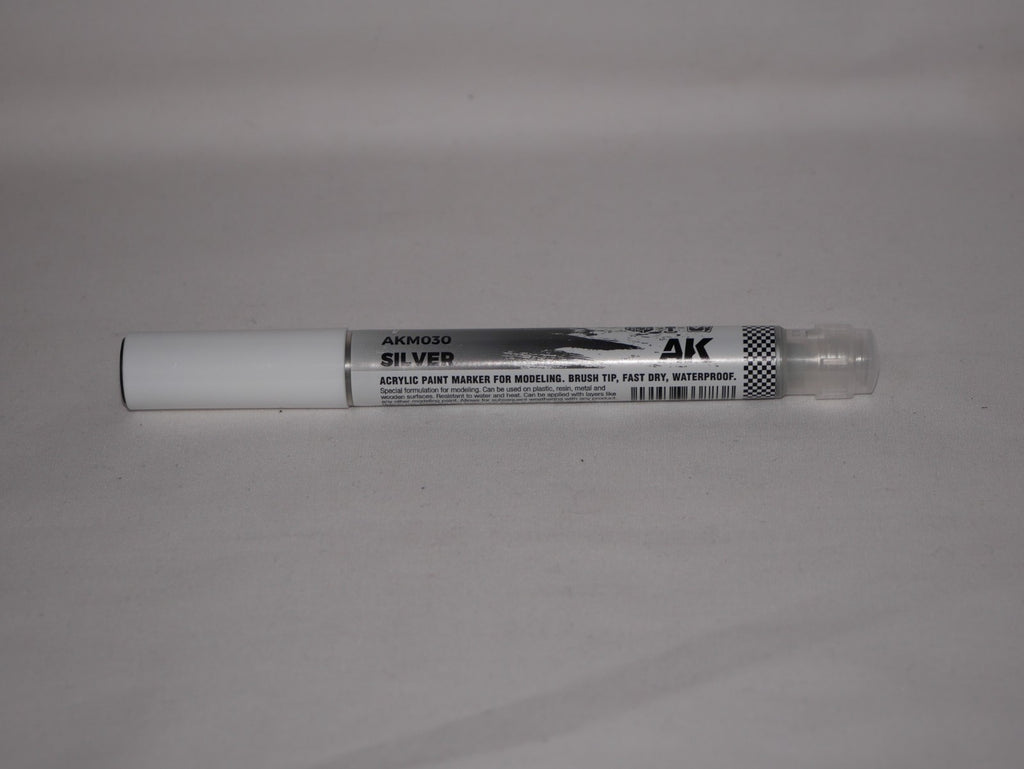 AK Interactive Acrylic Paint Playmarkers For Model Tabletop Games Silver - AKM030