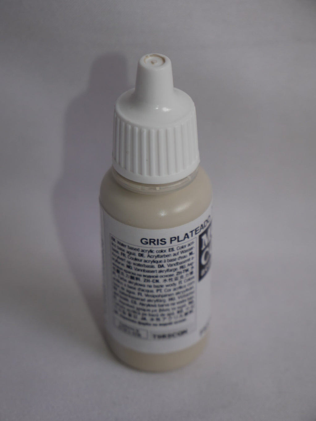 Vallejo Model Color Silver Grey Acrylic 17ml /0.57 fl oz Dropper Bottle - 70.883