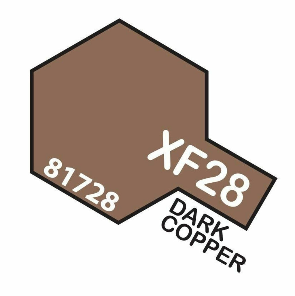 Tamiya Color Acrylic Modeling Paint Mini X-28 Dark Copper 10ml Glass Jar - 81728