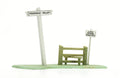 Dapol Kitmaster "OO/HO" Sign Post & Stile C078