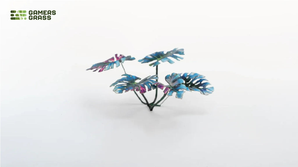 Gamers Grass Full Color Laser Cut Plants Alien Monstera (47) Per Pack - GGLP-AM