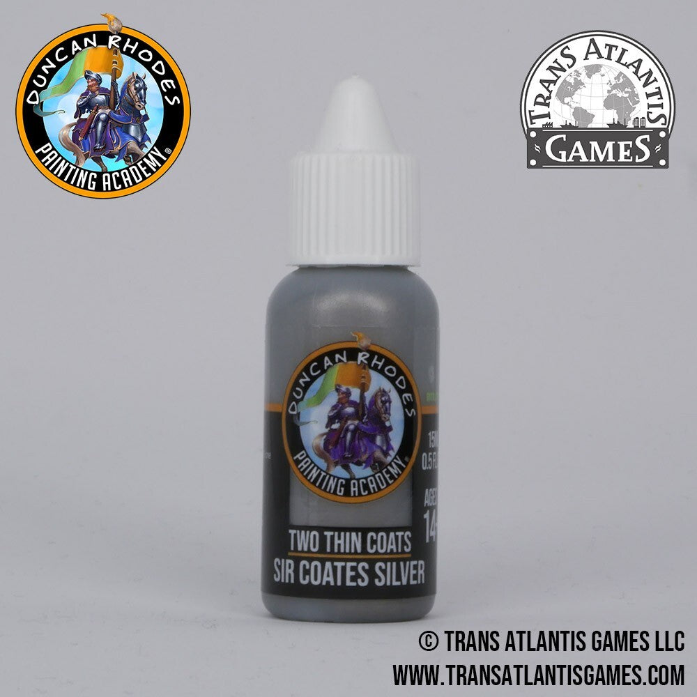 Duncan Rhodes Painting Academy 'Two Thin Coats' Sir Coates Silver 15ml - 10040