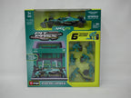 Burago 1:43 Aston Martin Cognizant Aramco Formula 1 Team Pit Pass Diorma Playset -  #18-38460A
