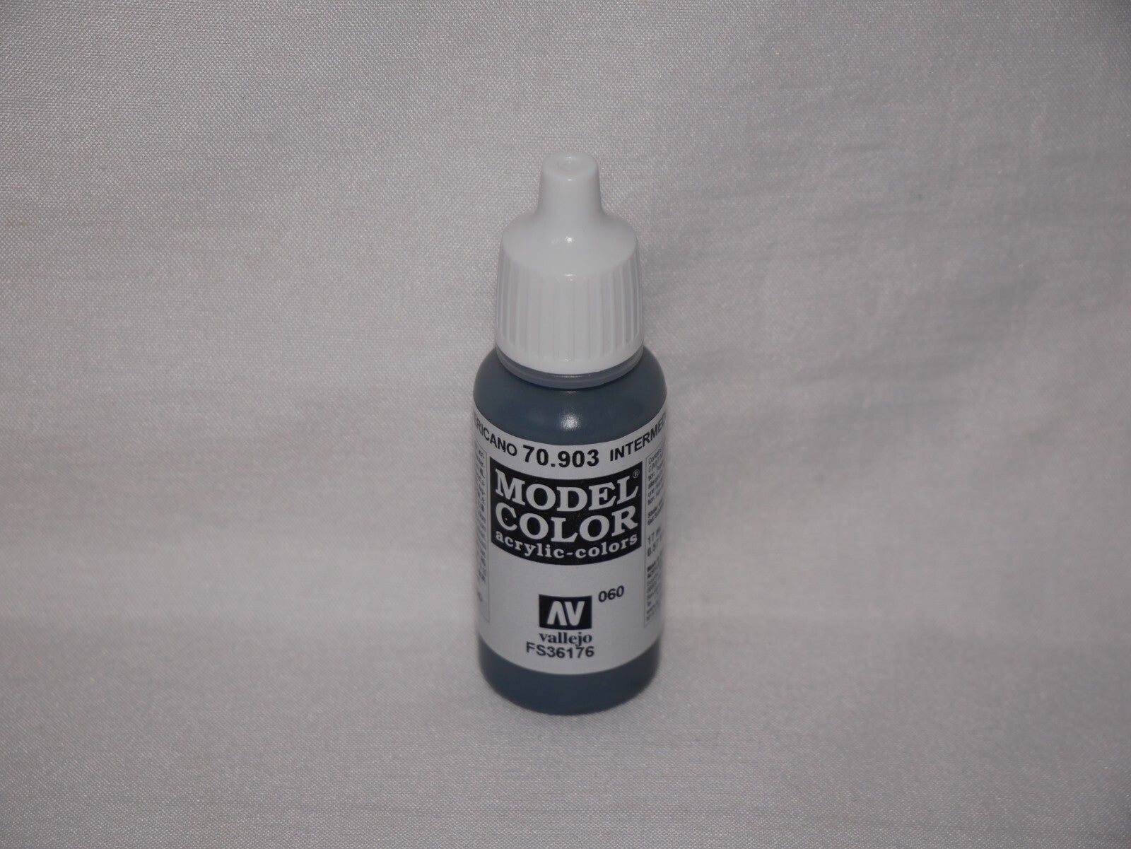 Vallejo Model Color Intermediate Blue Acrylic 17ml Dropper Bottle - 70.903
