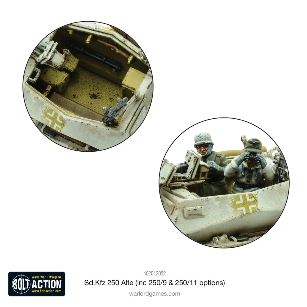 Warlord Games Bolt Action 1:56 Scale WWII SD.KFZ 250 (ALTE) Half-Track - 402012052