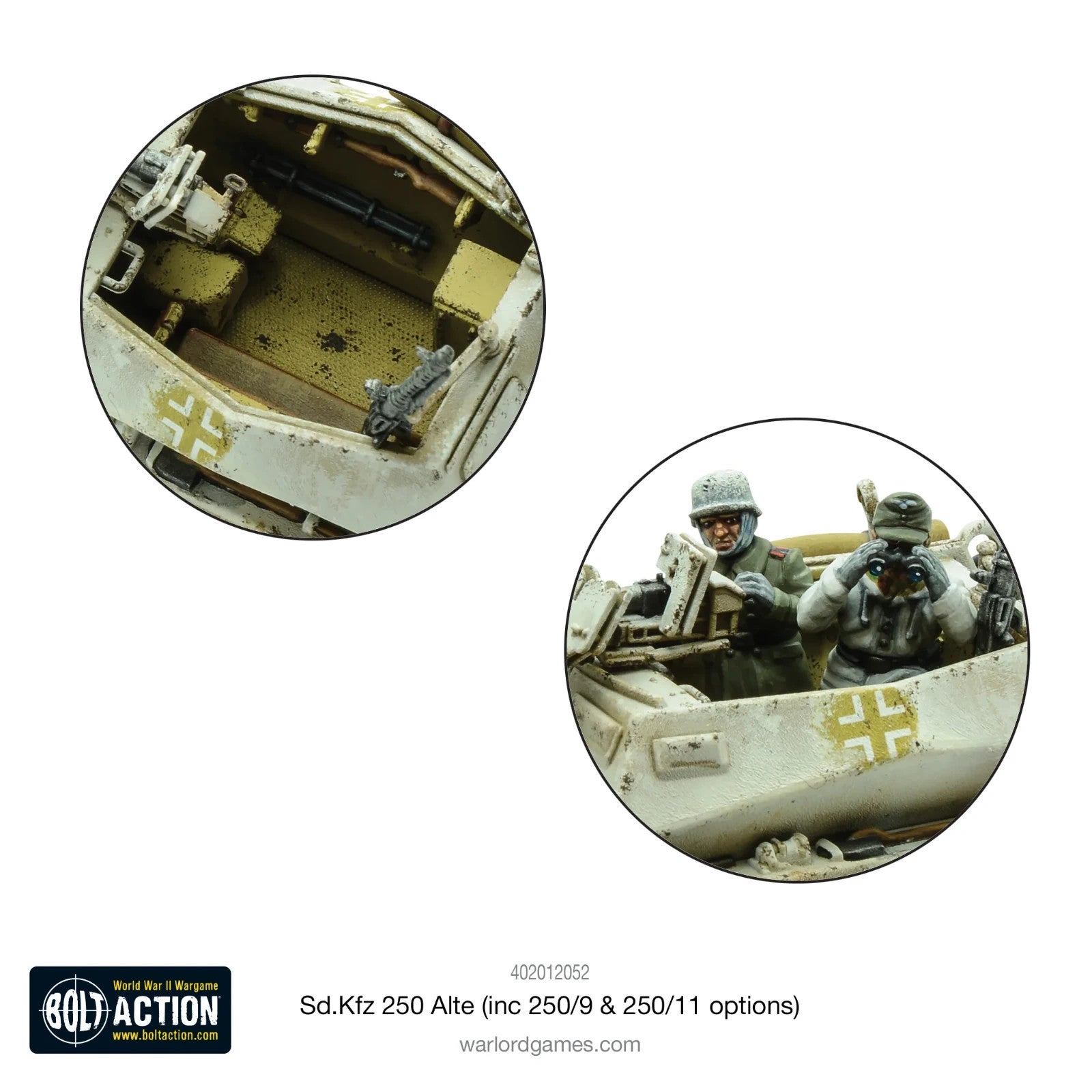Warlord Games Bolt Action 1:56 Scale WWII SD.KFZ 250 (ALTE) Half-Track - 402012052