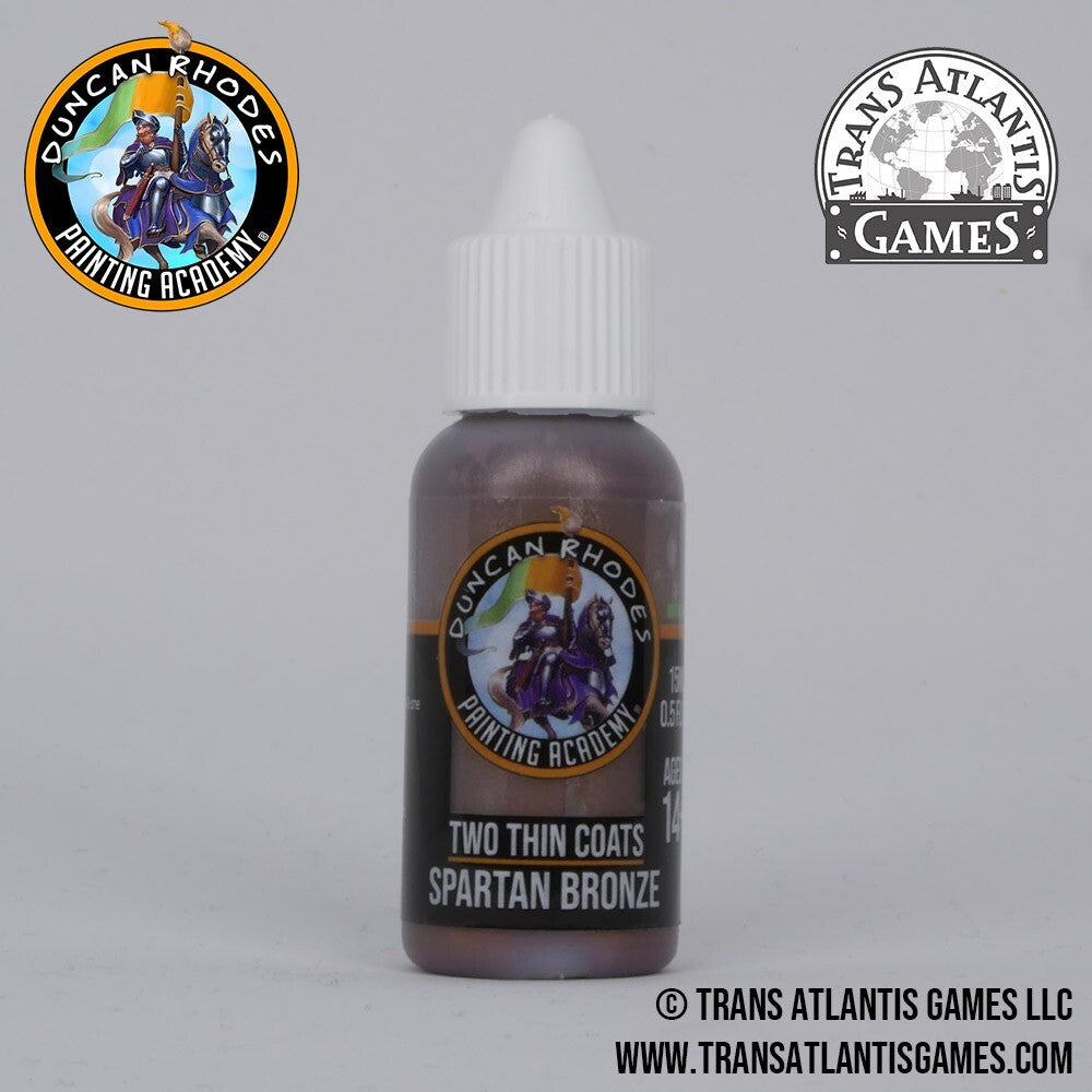 Duncan Rhodes Painting Academy Two Thin Coats Spartan Bronze 15ml Dropper 10043