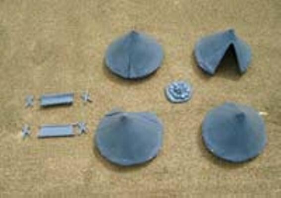 Renedra Limited Generic Scenery & Bases Bell Tents x4 & Accessories - RN1