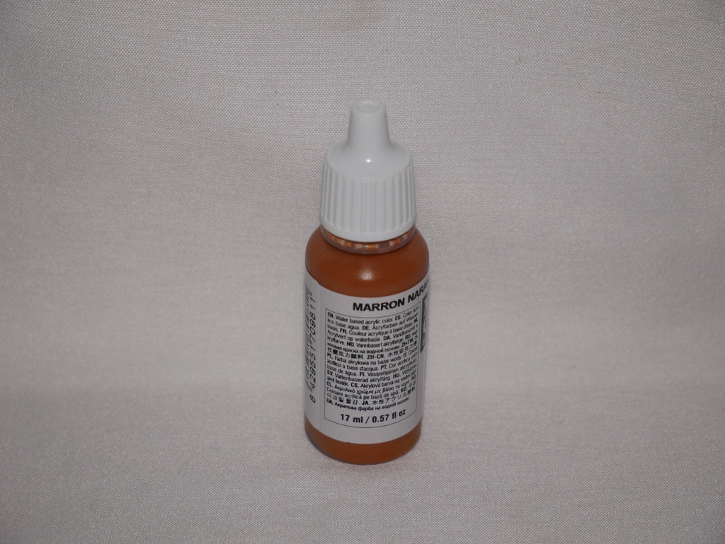 Vallejo Model Color Orange Brown Acrylic 17ml/0.57 fl oz Dropper Bottle 70.981