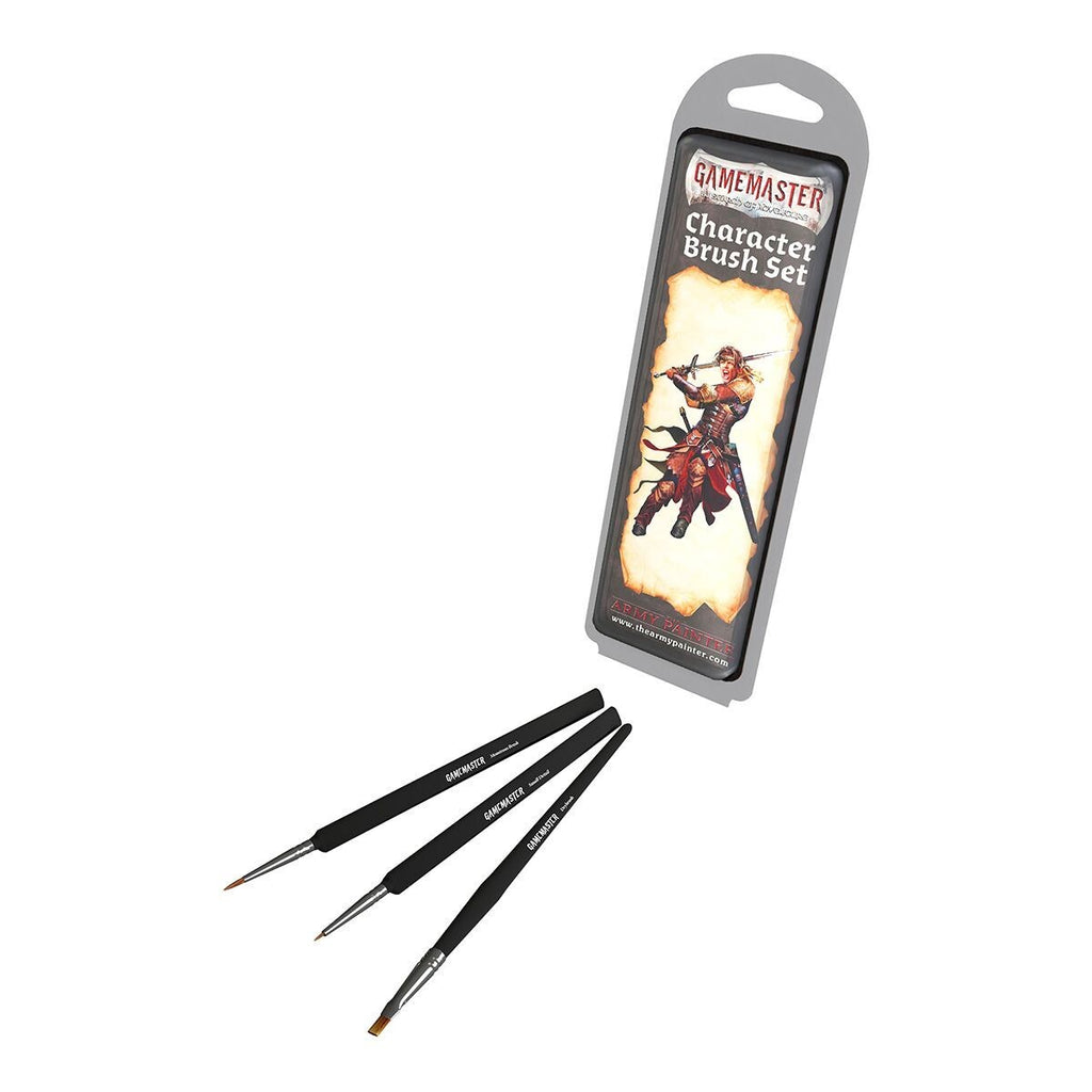Army Painter Gamemaster Character 3 Piece Brush Set For Mini Painting - GM1006