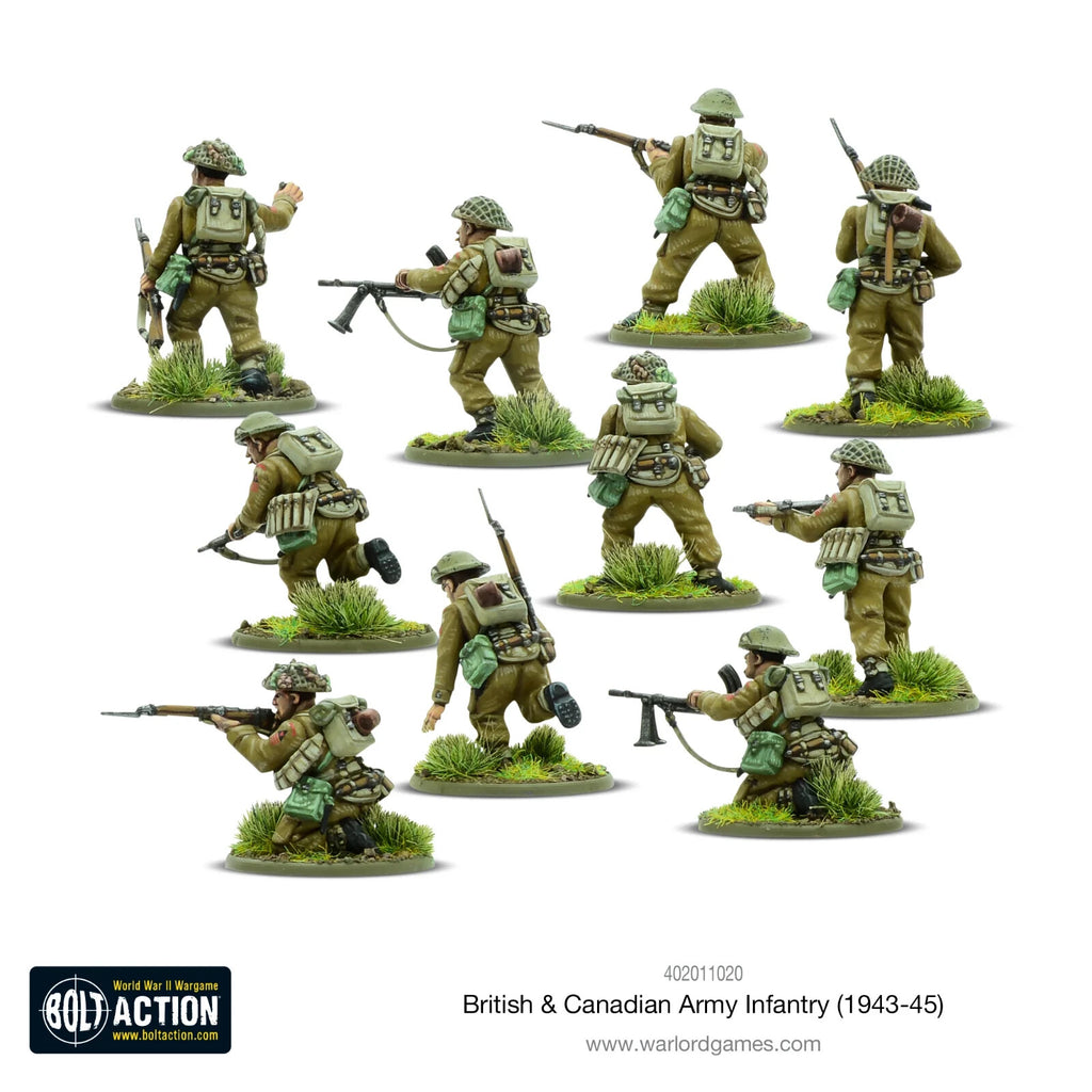 Warlord Games Bolt Action 1:56 WWII British & Canadian Army Infantry - 402011020