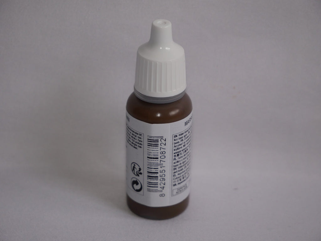 Vallejo Model Color Chocolate Brown Acrylic 17ml/0.57 fl oz Dropper - 70.872