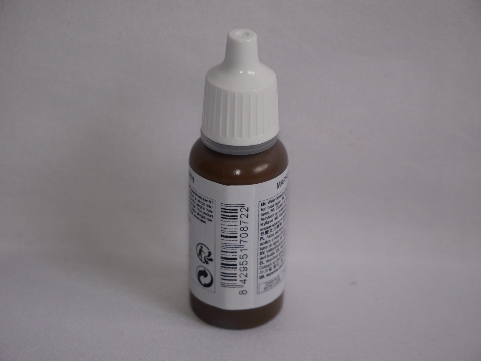 Vallejo Model Color Chocolate Brown Acrylic 17ml/0.57 fl oz Dropper - 70.872
