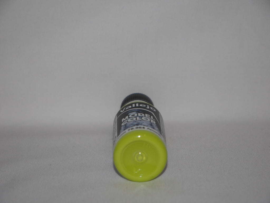 Vallejo Model Color Yellow Green Acrylic 18ml/0.60 fl oz Dropper Bottle - 70.954